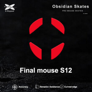 Obsidian mouse skates for Finalmouse S12
