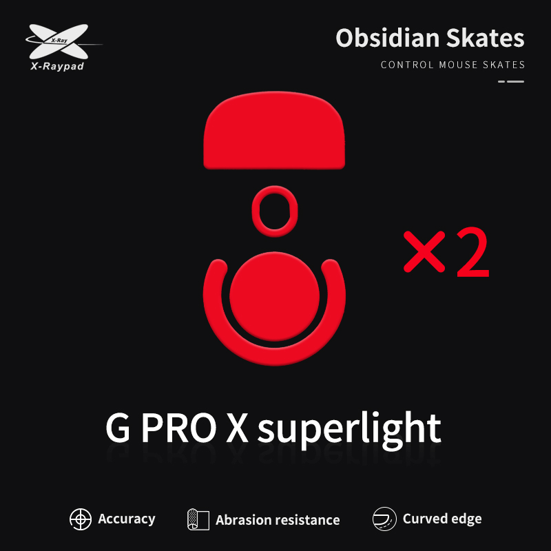 X-raypad Obsidian Mouse Skates Logitech G Pro Wireless