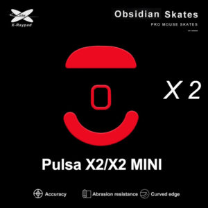 Obsidian mouse skates for Pulsa x2 x2 mini