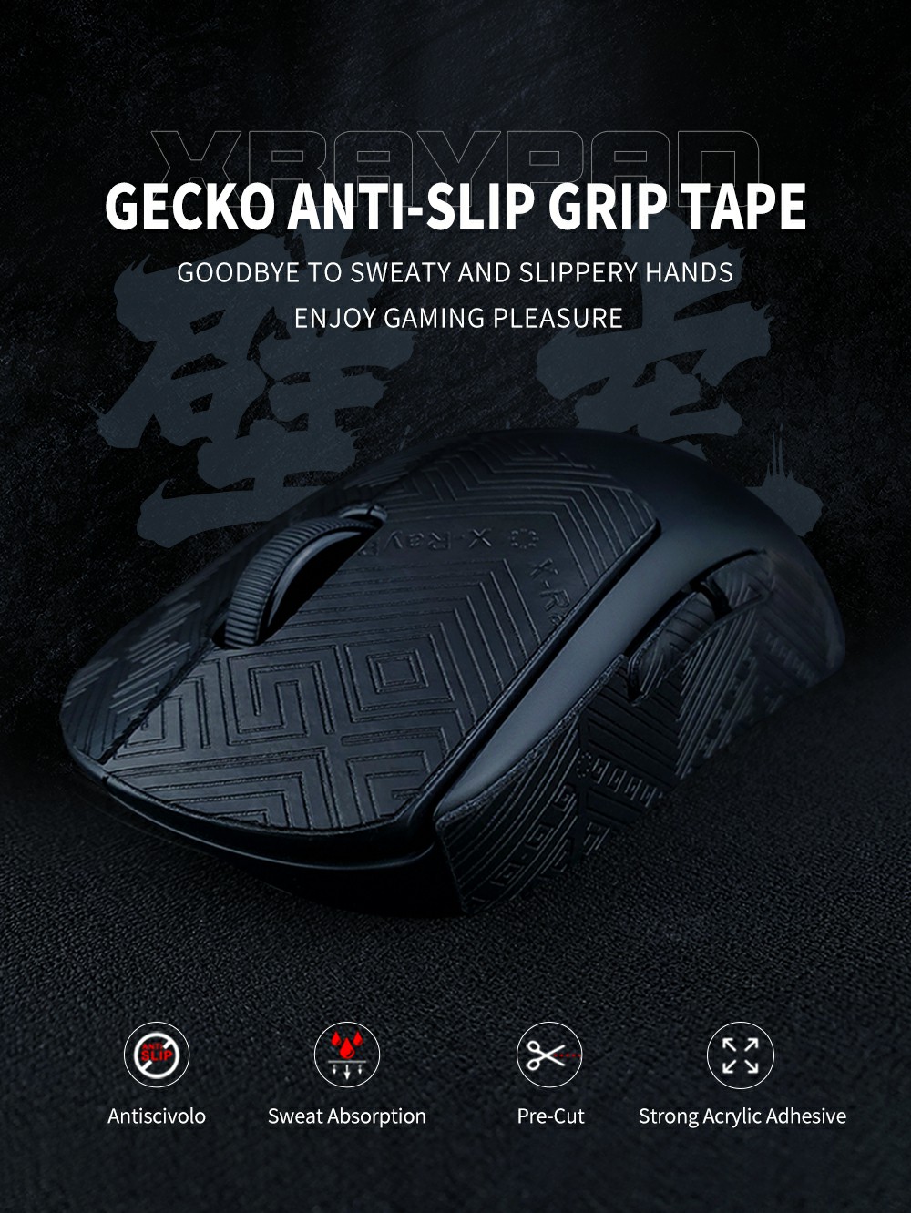 Xraypad Geckos Anti-slip Mouse Grip Tape For Logitech G Pro Wireless –  X-raypad