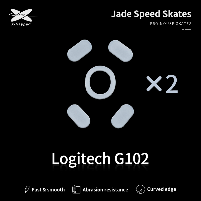 Jade mouse skates for Logitech G102_GPro_G203