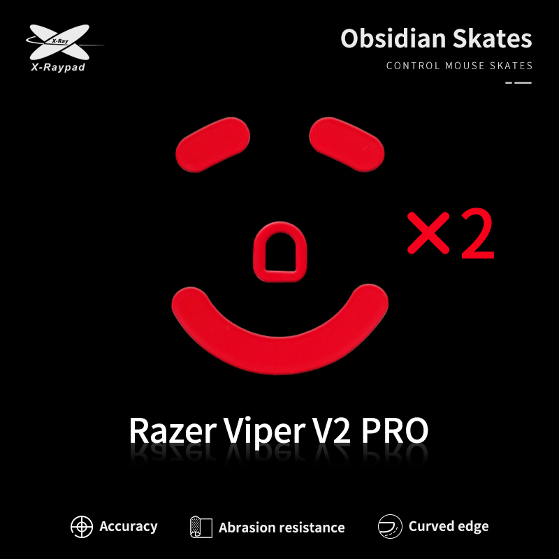 X-Raypad Obsidian skates for Razer Viper V2 PRO
