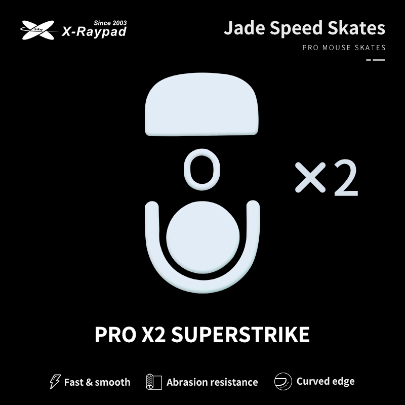 X-Raypad Jade Speed Mouse Skates For Logitech G PRO X SUPERLIGHT 2/ X2 SUPERSTRIKE - Image 2