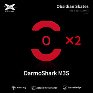 Obsidian mouse skates for DarmoShark M3S
