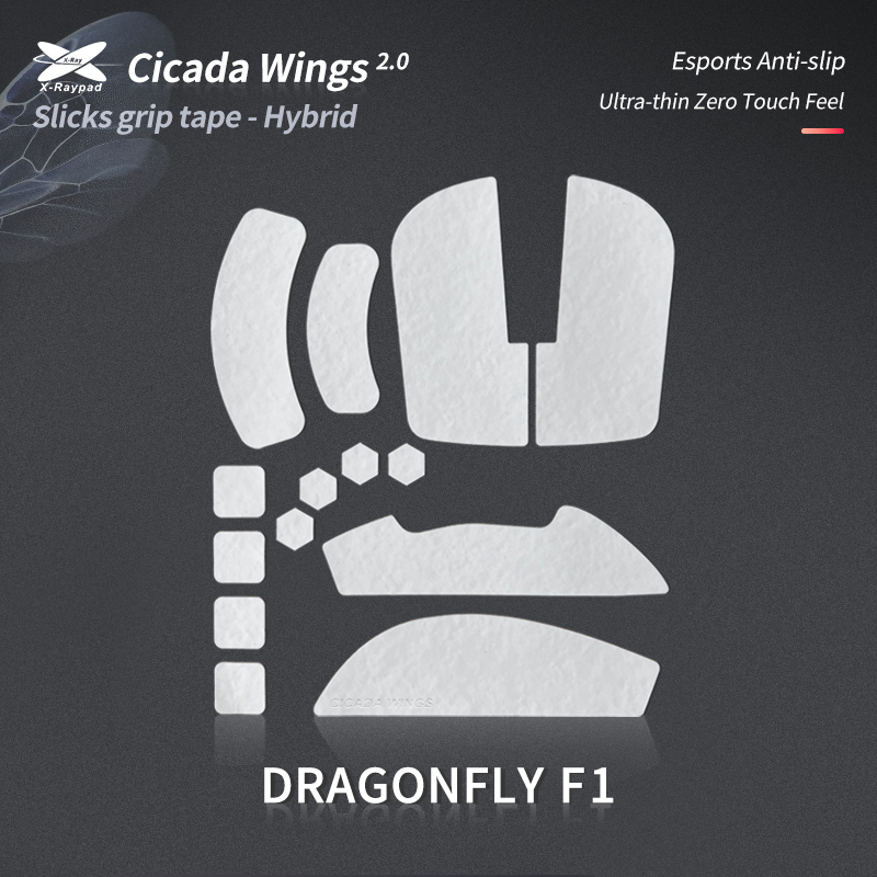 xraypad Slicks Grip Tape VGN Dragonfly F1 white