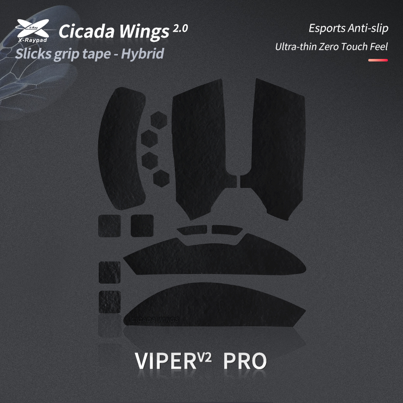xraypad Slicks Grip Tape Viper v2pro-black
