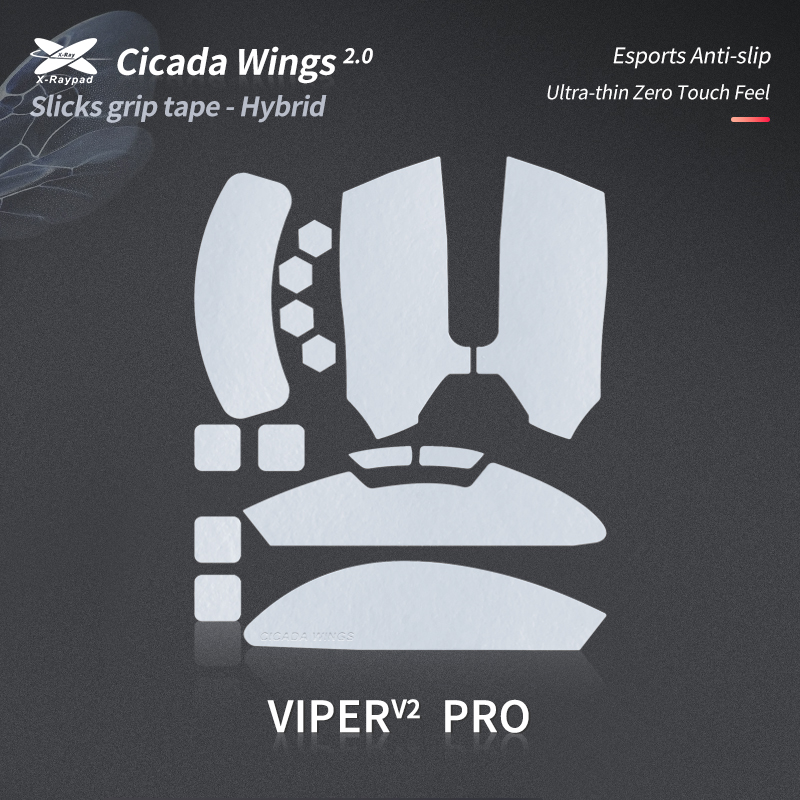 xraypad Slicks Grip Tape Viper v2pro-white
