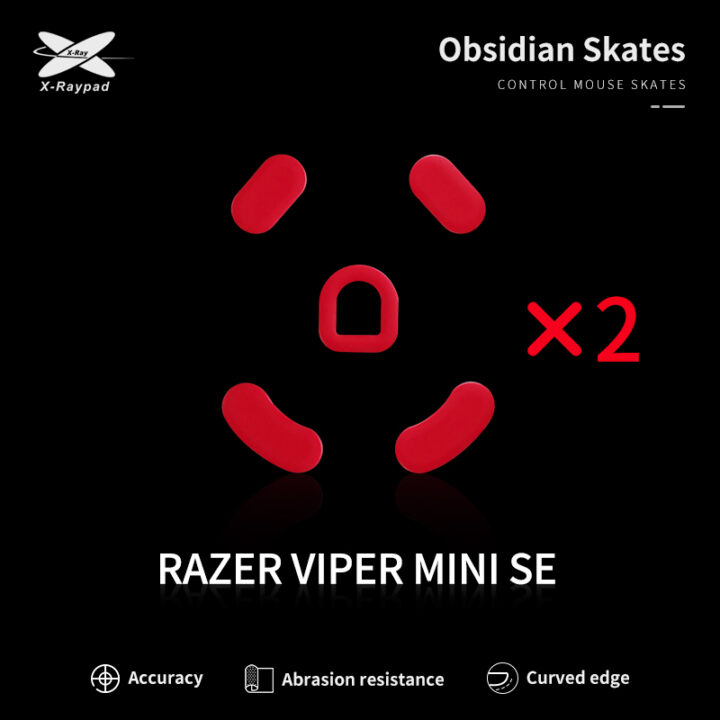 X Raypad Obsidian Skates For Razer Viper Mini Signature Edition X Raypad