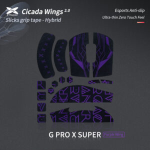 Slicks Grip Tape For G Pro X Superlight or GPX2-Purple Black