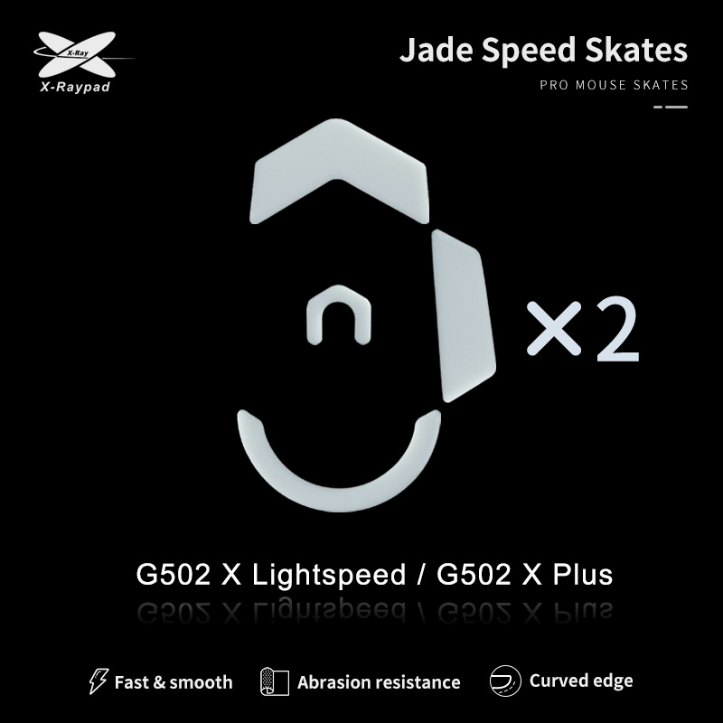 Jade mouse skates for Logitech G502 X Lightspeed Wireless or G502 X Plus