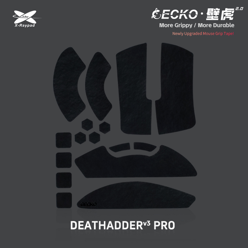 Xraypad Geckos V2 Slicks Grip Tape for Deathadder V3 Pro – More