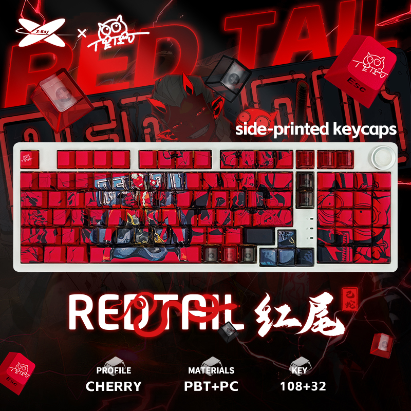 X-Raypad x TERU Unique Heavy Bee Esports Mousepad – REDTAIL – X-Raypad