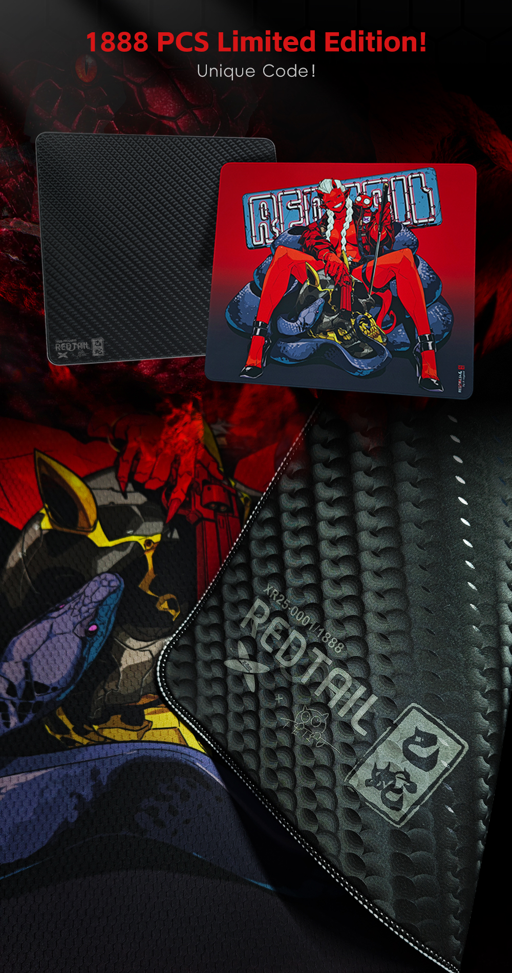 r.r.y.y様 X-Raypad x TERU Unique Heavy Bee Esports Mousepad – REDTAIL – X-Raypad