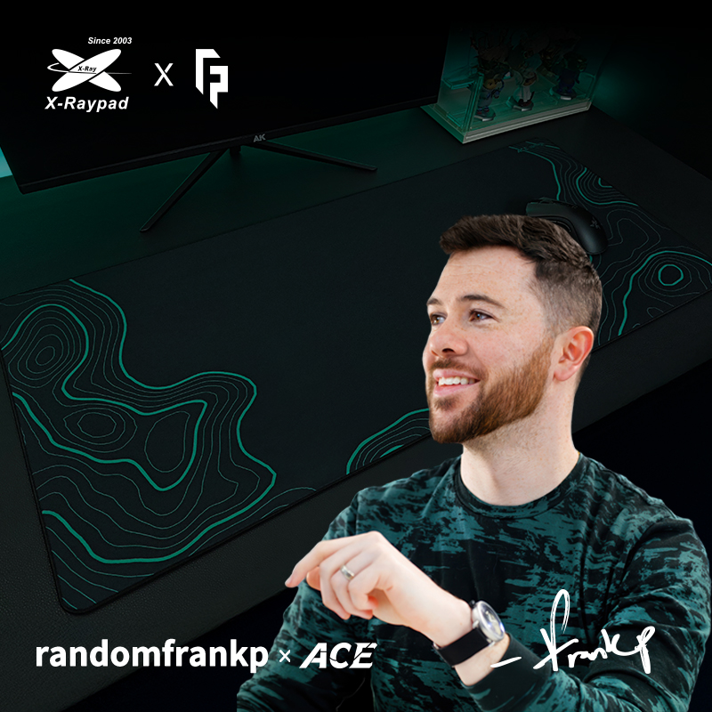 【新品】ハイテクバット・プレイキュー・ラジアル randomfrankp x X-Raypad ACE Control Gaming Mousepad – Midnight