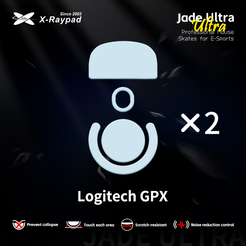 X-Raypad Jade Ultra Masterful Mouse Skates for Logitech G Pro X Superlight