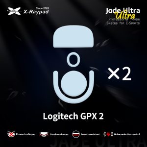 GLSSWRKS Kazemi Blue＋XRAYPAD Jade Skates X-Raypad Jade Speed Mouse Skates For Logitech G PRO X SUPERLIGHT 2