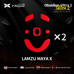 X-Raypad Obsidian Ultra 2 Masterful Mouse Skates for LAMZU MAYA X