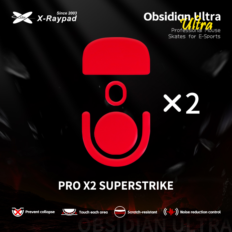 X-Raypad Obsidian Ultra Masterful Mouse Skates for PRO X