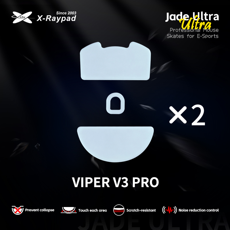 X-Raypad Jade Ultra Masterful Mouse Skates for Razer Viper V3 Pro