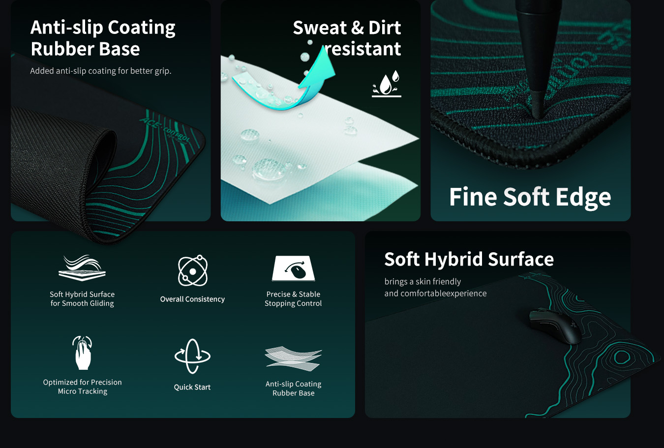features of ACE CONTROL MOUSEPAD
