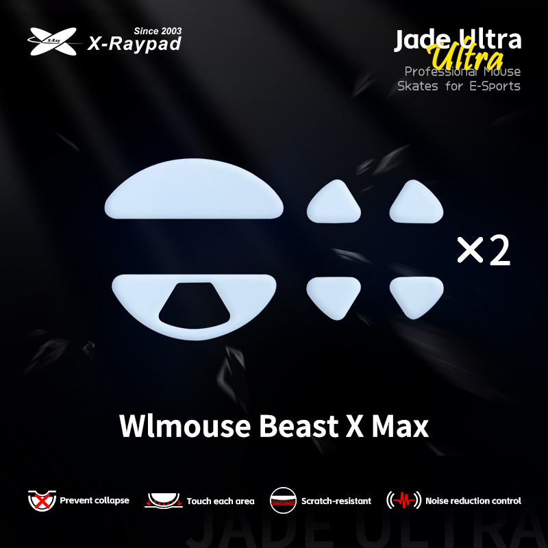 X-Raypad Jade Ultra Masterful Mouse Skates for WLMOUSE Beast X Max