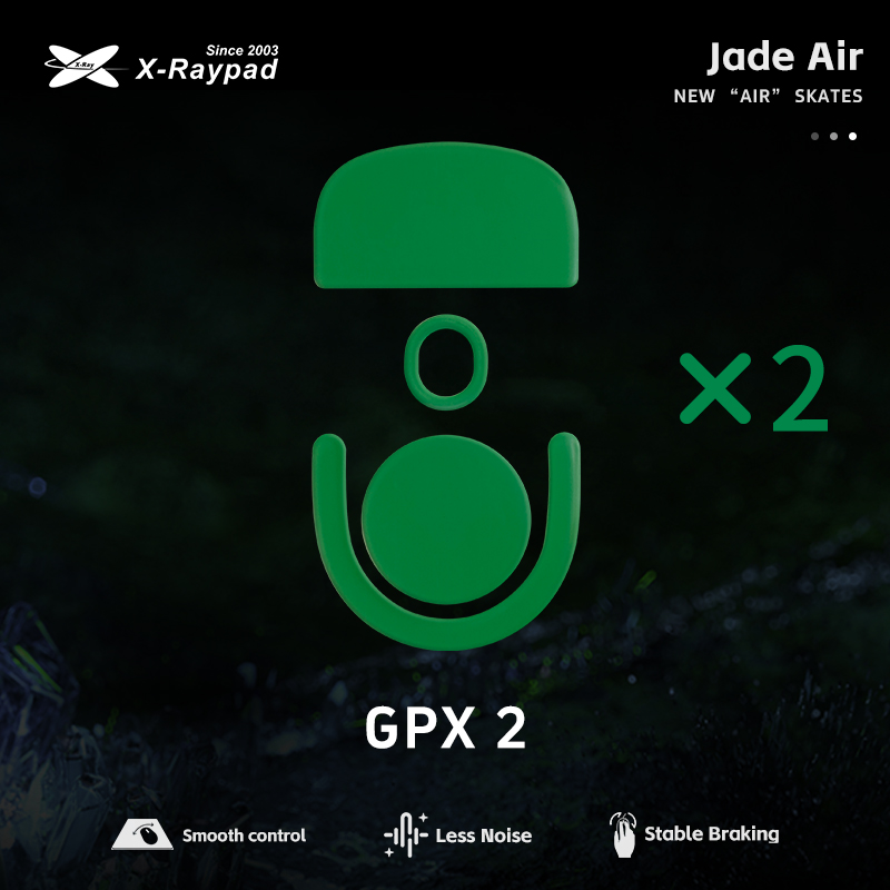 X-Raypad Jade Air Mouse Skates for Logitech G PRO X SUPERLIGHT 2/ X2 SUPERSTRIKE - Quiet & Speed