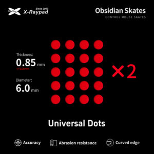 X-Raypad Obsidian Control DIYマウスソール - ユニバーサル D6.0mm ドット