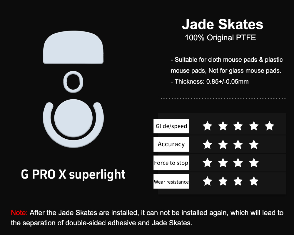 X-Raypad Jade Speed Mouse Skates For G Pro X Superlight – X-Raypad